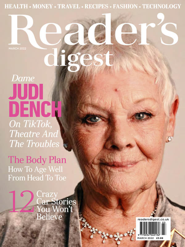 UK READER'S DIGEST Magazine: JUDI DENCH COVER INTERVIEW - APRIL 2022