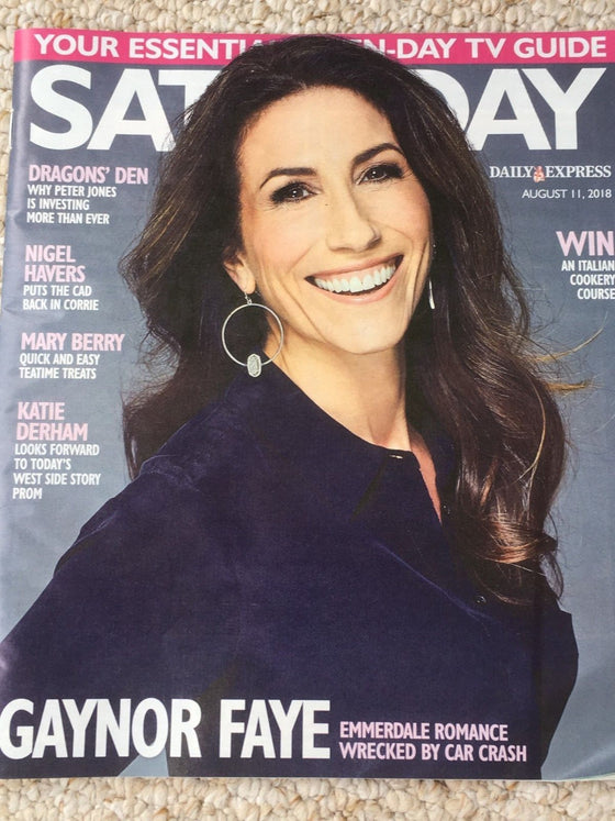 UK SATURDAY 08/2018 GAYNOR FAYE Liz Fraser NIGEL HAVERS Katie Derham SIAN WELBY