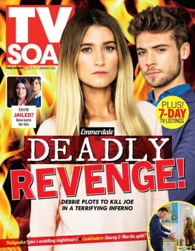 TV Soap Magazine 21 January 2018 Emma Atkins & Tom Waterhouse Lesley Dunlop