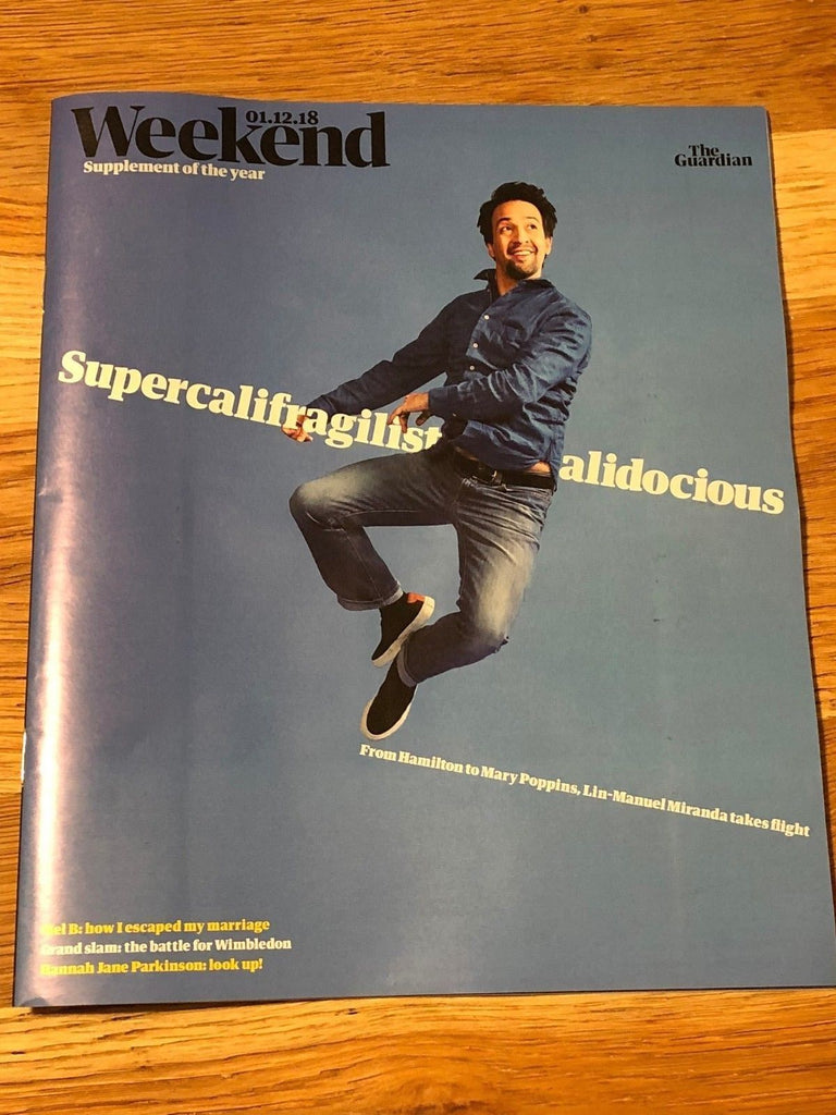 Guardian Weekend Magazine 1 Dec 2018 Lin-Manuel Miranda Katherine Jenkins Mel B