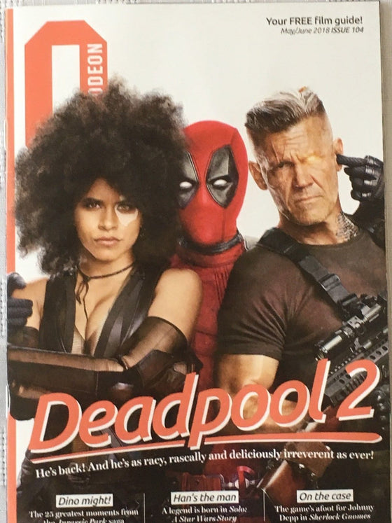 UK Odeon Magazine May 2018 Deadpool 2 - Josh Brolin & Morena Baccarin Cover