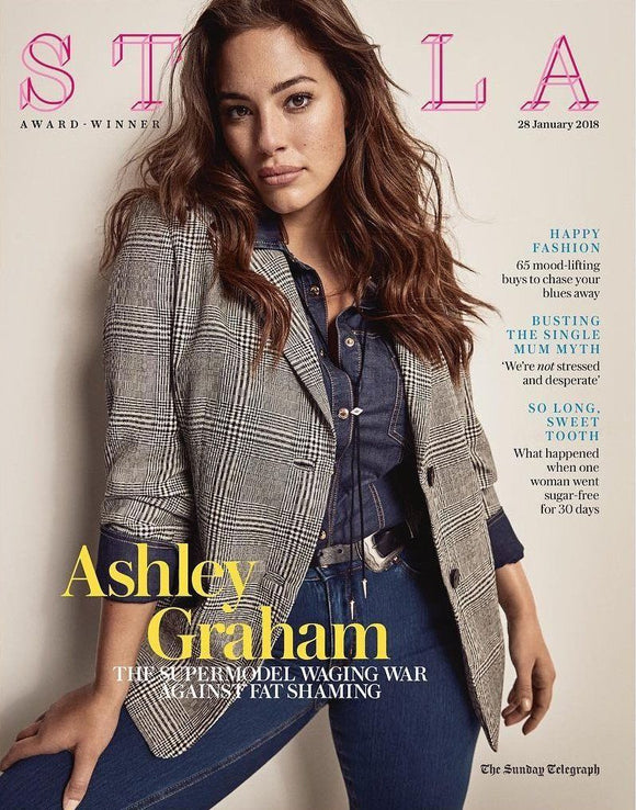 UK Stella Magazine January 2018: ASHLEY GRAHAM COVER STORY INTERVIEW