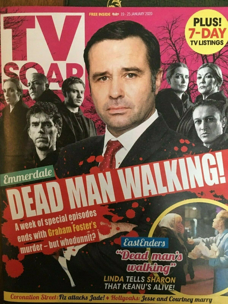 TV Soap Magazine 19 Jan 2020: EMMERDALE Andrew Scarborough MARK CHARNOCK