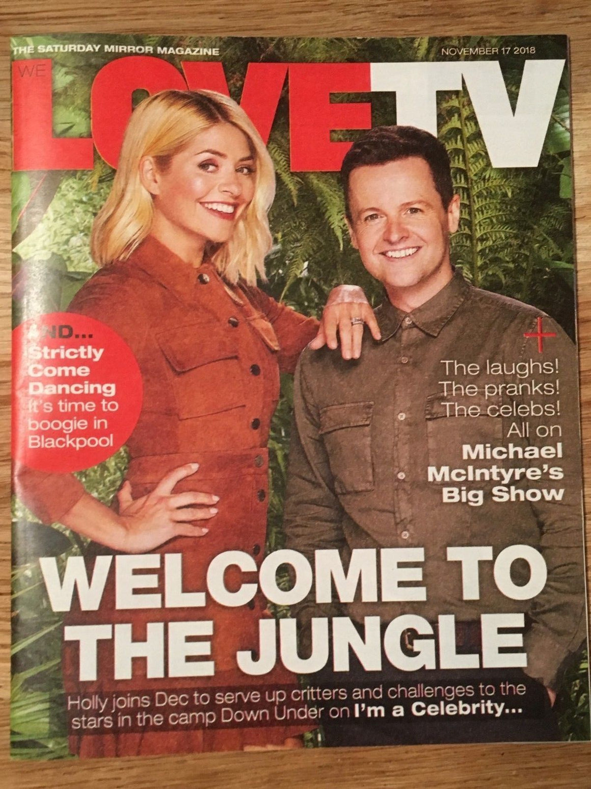 UK LOVE TV Magazine 11/2018 HOLLY WILLOUGHBY Declan Donnelly OLGA FEDORI