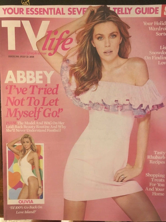 TV Life magazine July 2018: ABBEY CLANCY The Shires KEVIN McNALLY Olivia Attwood