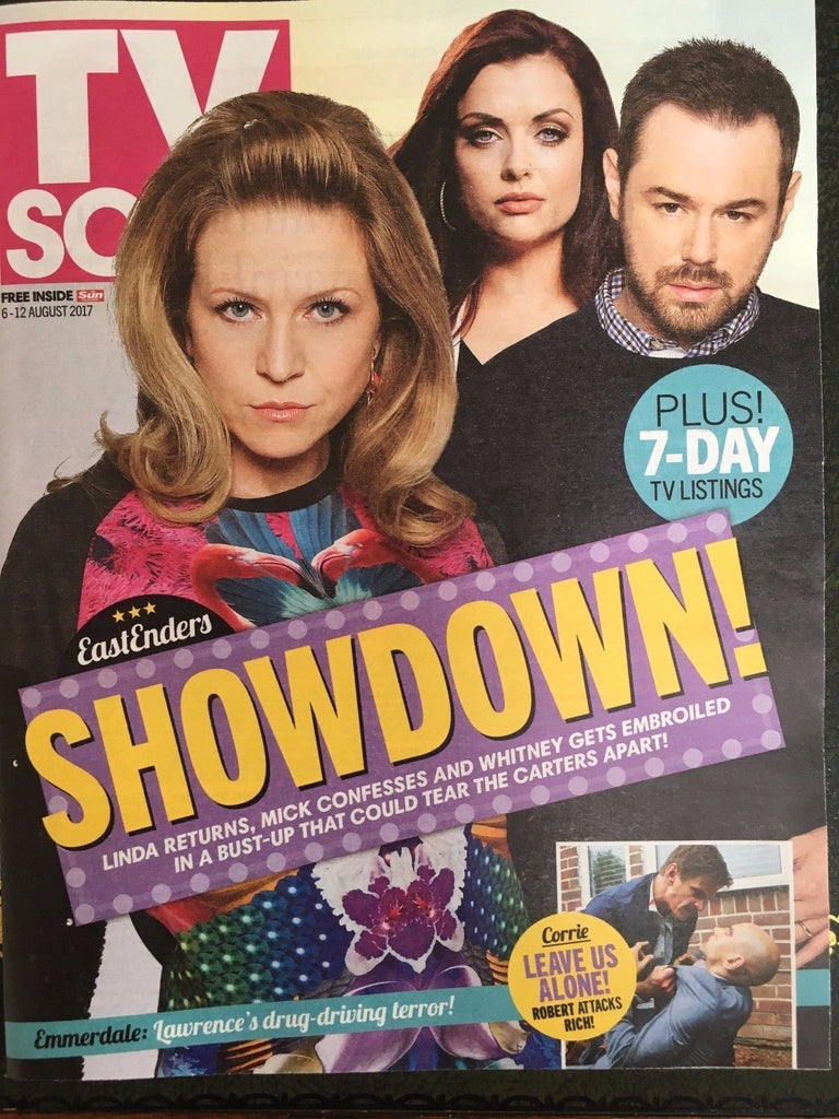 UK TV Soap Magazine 6th August 2017 Shona McGarty Chris Chittell Mikey North