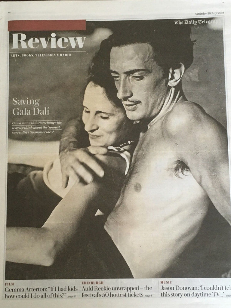 UK TELEGRAPH REVIEW July 2018: SALVADOR DALI COVER STORY (Jason Donovan)