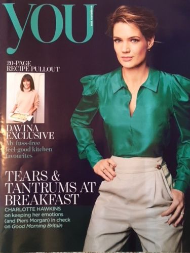 UK YOU Magazine February 2018 CHARLOTTE HAWKINS DAVINA MCCALL 20 PAGE RECIPES