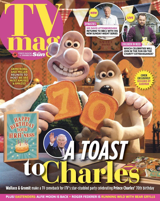 SUN TV Magazine 11/2018 WALLACE & GROMIT Cover Exclusively Designed by Aardman