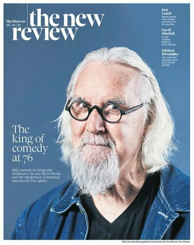 UK Observer Review October 2019: BILLY CONNOLLY Ken Loach MICHAEL KIWANUKA Simm