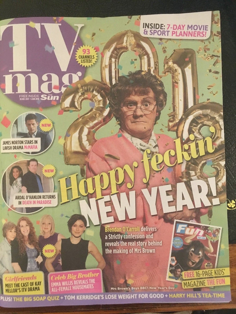 SUN TV Magazine December 2017 Brendan O'Carroll Phyllis Logan Charlotte Hawkins