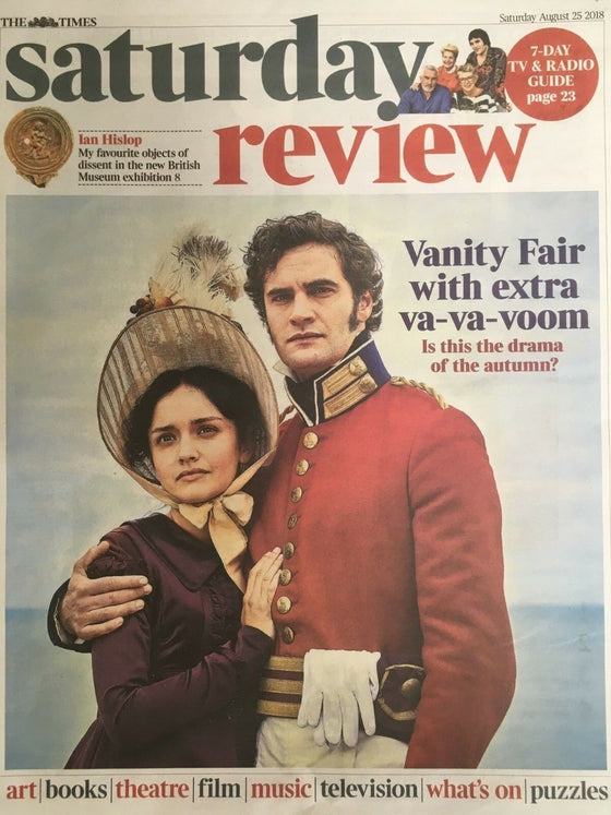 UK Times Review August 2018 TOM BATEMAN interview VANITY FAIR OLIVIA COOKE