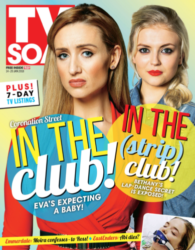 TV Soap Magazine 14 January 2018 Lucy Fallon Catherine Tyldesley Anthony Quinlan