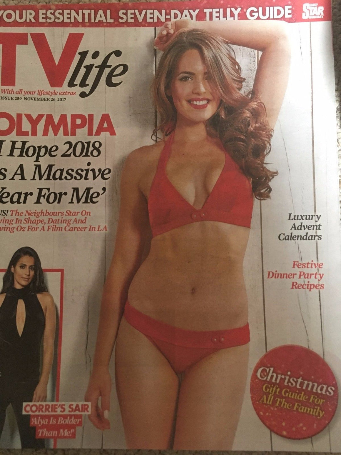 TV Life Magazine November 26 2017 Olympia Valance Sair