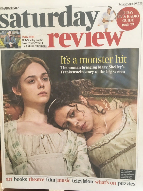 UK Times Review June 2018: ELLE FANNING Bob Stanley BEL POWLEY Saint Etienne