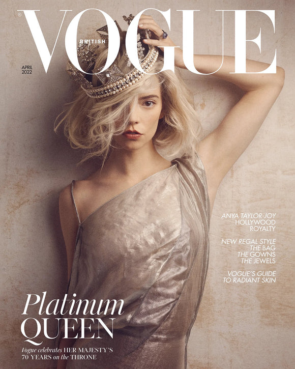 Anya Taylor-Joy on the cover of British Vogue April 2022