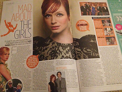 UK TV Magazine CHRISTINA HENDRICKS LETITIA DEAN DAVINA MCCALL CAROLINE AHERNE