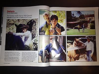 STEVE MCQUEEN at home NEILE ADAMS UK 1 DAY ISSUE CAROLINE FLACK PHILIP PULLMAN