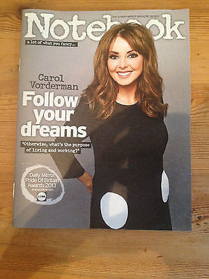 UK Carol Vorderman EXCLUSIVE Notebook Mag Jack Davenport Doctor Who Anniversary