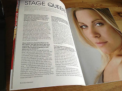 All About Manchester July 2008 LOUISE DEARMAN interview EVITA MIKE WALKER