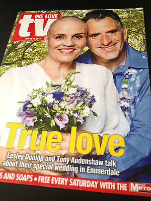 NEW We Love TV Magazine LESLEY DUNLOP TONY AUDENSHAW EMMERDALE LIEV SCHREIBER