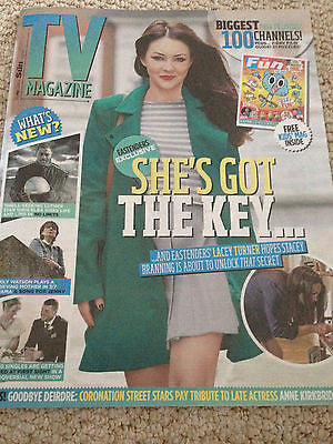 UK TV MAGAZINE JULY 2015 LACEY TURNER ANNE KIRKBRIDE GREG DAVIES EMILY WATSON