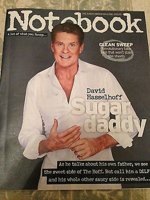 NOTEBOOK MAGAZINE JUNE 2015 DAVID HASSELHOFF PHOTO INTERVIEW PHIL DANIELS