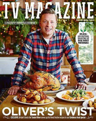 TV MAGAZINE DECEMBER 2015 JAMIE OLIVER MARC BAYLIS ROSIE CAVALIERO BEN FOGLE