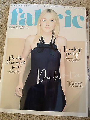 FABRIC MAGAZINE OCTOBER 2014 DAKOTA FANNING PHOTO COVER INTERVIEW