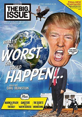 UK Big Issue Magazine January 2017 Donald Trump US President Photo Cover