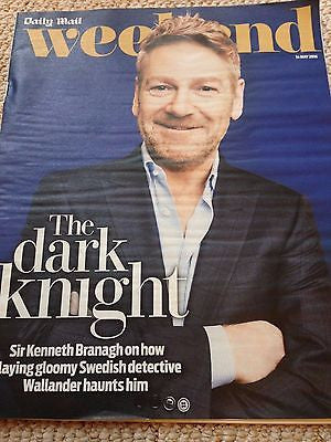 KENNETH BRANAGH - WALLANDER Weekend UK magazine 14 May 2016