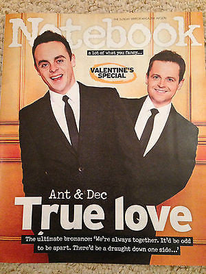 NOTEBOOK MAGAZINE 02/2016 ANT & DEC PHOTO INTERVIEW ALAN TITCHMARSH