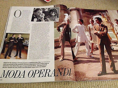 MODA OPERANDI interview RICHARD BURTON UK 1 DAY ISSUE LEE RADZIWLL LIZ TAYLOR