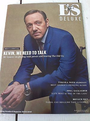 KEVIN SPACEY PHOTO COVER INTERVIEW DELUXE MAGAZINE MARCH 2015