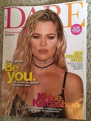 KHLOE KARDASHIAN PHOTO COVER INTERVIEW UK DARE MAGAZINE MAY 2017