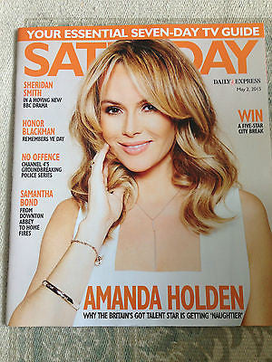 UK SATURDAY MAGAZINE 2015 - AMANDA HOLDEN JASPER CARROTT ED BYRNE HONOR BLACKMAN