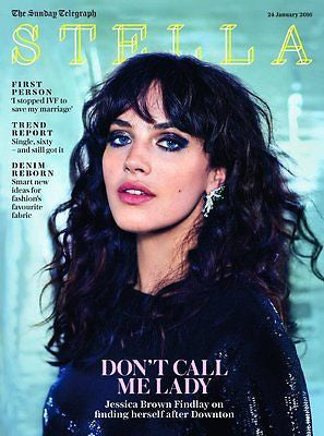 JESSICA FINDLAY BROWN Photo Cover interview UK STELLA MAGAZINE JANUARY 2016 NEW