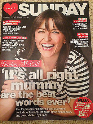 LOVE Sunday Magazine March 2016 DAVINA McCALL PHOTO COVER INTERVIEW