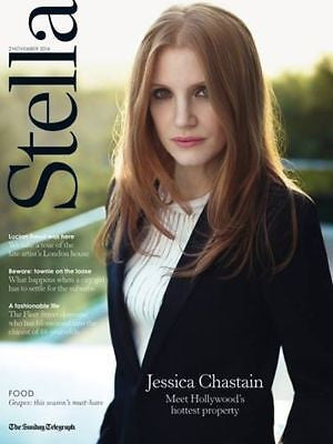 STELLA MAGAZINE NOVEMBER 2014 JESSICA CHASTAIN INTERSTELLAR PHOTO INTERVIEW
