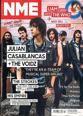 NME MAGAZINE NOVEMBER 2014 JULIAN CASABLANCAS THE VOIDZ LIAM GALLAGHER ...