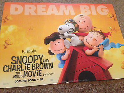 SNOOPY & CHARLIE BROWN & PEANUTS THE MOVIE Original UK Cinema Movie Poster