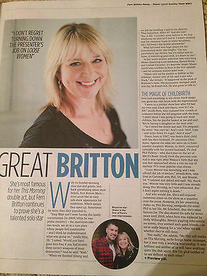 TV MAGAZINE NOVEMBER 2015 TINA O'BRIEN PHOTO COVER INTERVIEW FERN BRITTON