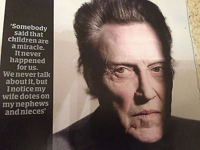 GUARDIAN MAGAZINE April 2016 CHRISTOPHER WALKEN PHOTO INTERVIEW MONICA LEWINSKY