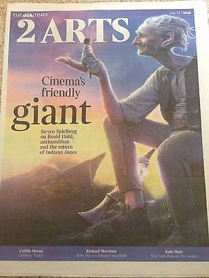 Steven Spielberg THE BFG UK Times 2 July 2016 Mark Rylance  Declan Bennett