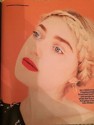 DAKOTA FANNING Photo Cover Interview UK Guardian Weekend Magazine October 2016