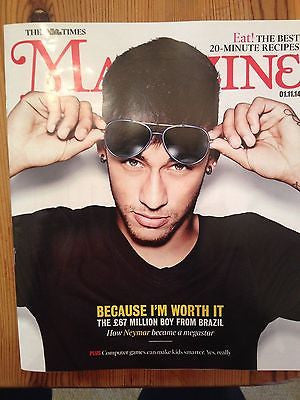 BRAZIL Barcelona Star NEYMAR JR UK PHOTO COVER INTERVIEW NOVEMBER 2014