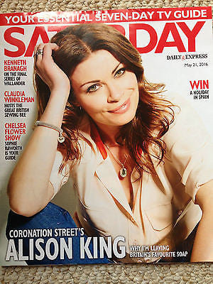 SATURDAY Magazine 2016 ALISON KING Kenneth Branagh SOPHIE RAWORTH Russell Howard