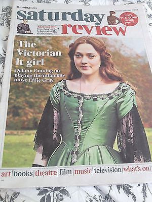 EFFIE GRAY Dakota Fanning photo Cover Interview TIMES REVIEW September 27 2014