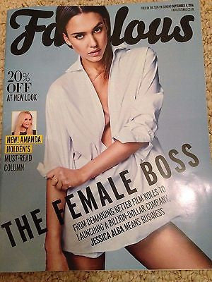 JESSICA ALBA PHOTO COVER INTERVIEW UK FABULOUS MAGAZINE SEPT 2016 KT TUNSTALL