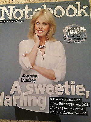 NOTEBOOK MAGAZINE NOVEMBER 2015 JOANNA LUMLEY ABSOLUTELY FABULOUS JEREMY VINE